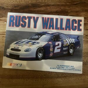 Nascar Rusty Wallace Postcard Set - Blue and White
